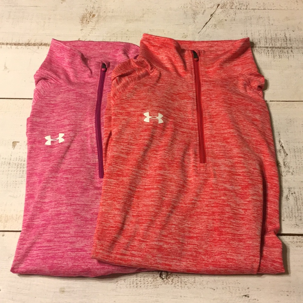 Under Armour 1/4 zip longe Sleeve Tech Tee Bundle